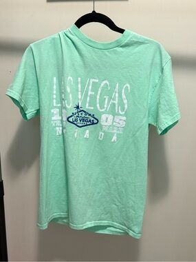 Gildan Mint Green Las Vegas Graphic Tee